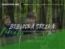 Tablet Screenshot of dorostovaunie.cz